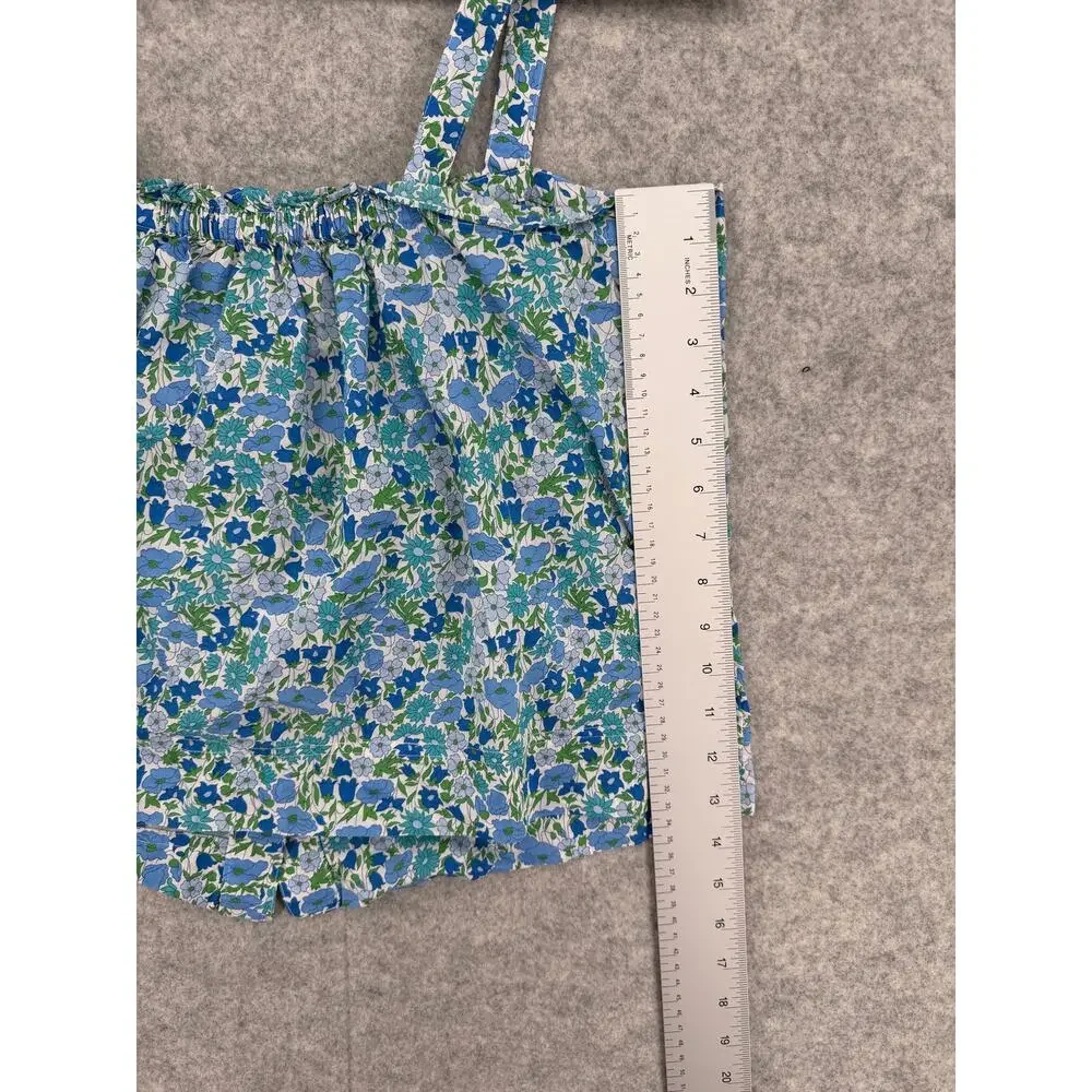 J. Crew Liberty Poppy and Daisy Smocked Button-Front Tank Top Size Medium - Picture 10 of 10